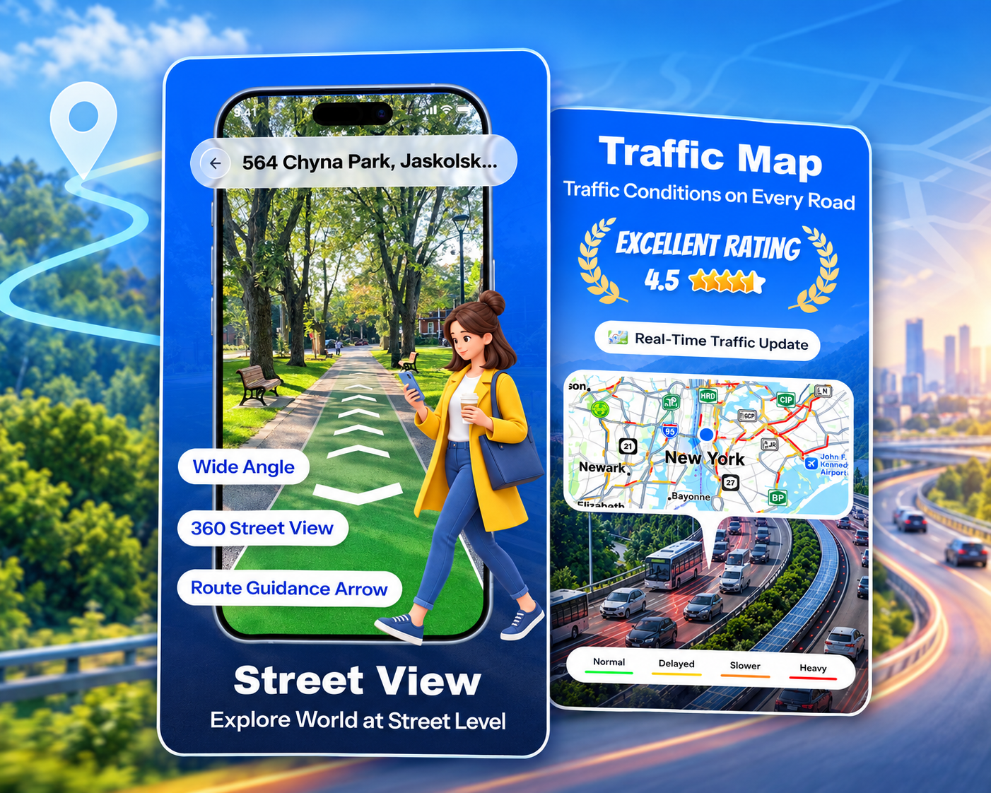 Live Traffic: Open Street Map app preview